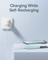 Mini power bank 5000 mAh 20 W + USB-C kábel 20 V / 3 A, kék 10