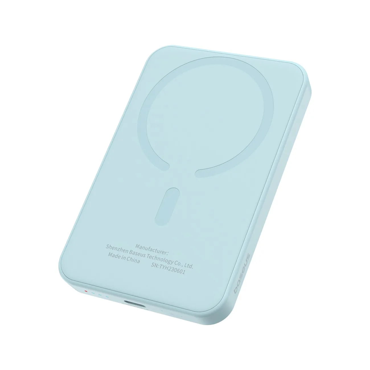 Mini power bank 5000 mAh 20 W + cablu USB-C 20 V / 3 A, albastru 3
