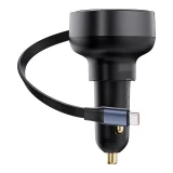 Autonabíjačka Enjoyment Pro s vysúvacím káblom USB-C, 60 W, čierna 3