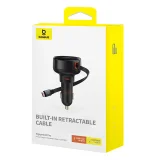 Autonabíjačka Enjoyment Pro s vysúvacím káblom USB-C, 60 W, čierna 5