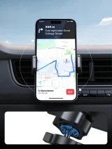 Autós telefon tartó szellőzőnyíláshoz, fekete 9