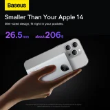 Adaman2 10000mAh power bank digitális kijelzővel, 2x USB-A / 1x USB-C 30W, fehér 10