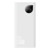 Adaman2 10000mAh power bank digitális kijelzővel, 2x USB-A / 1x USB-C 30W, fehér 2