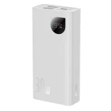 Adaman2 10000mAh power bank digitális kijelzővel, 2x USB-A / 1x USB-C 30W, fehér 7