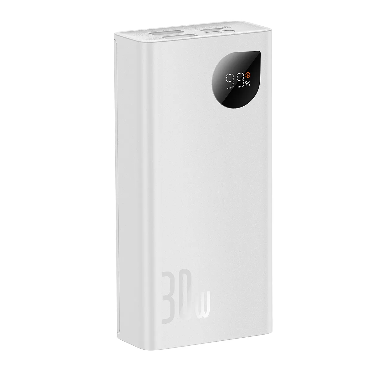 Adaman2 10000mAh Power Bank s digitalnim zaslonom 2x USB-A / 1x USB-C 30W bijela 9