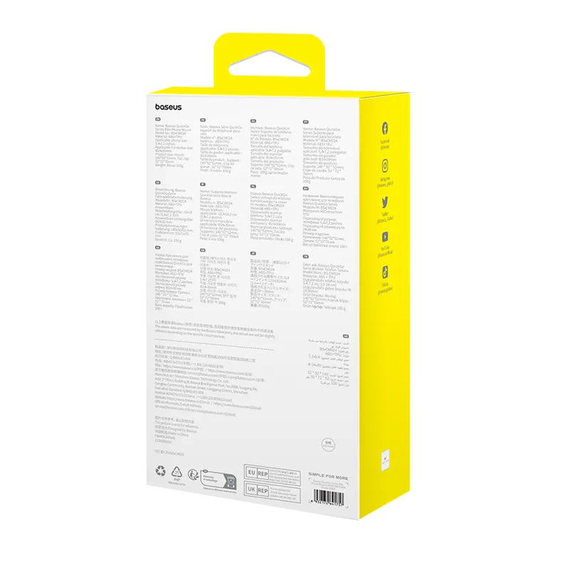 QuickGo kerékpár-telefon tartó kormányra, fekete 6