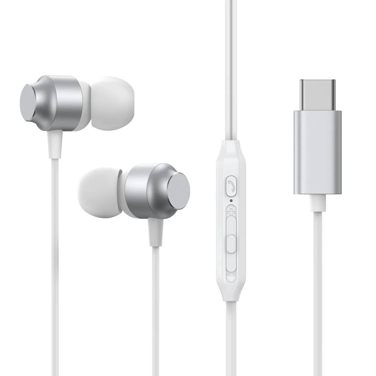 JR-EC06 USB-C fülhallgató, ezüst