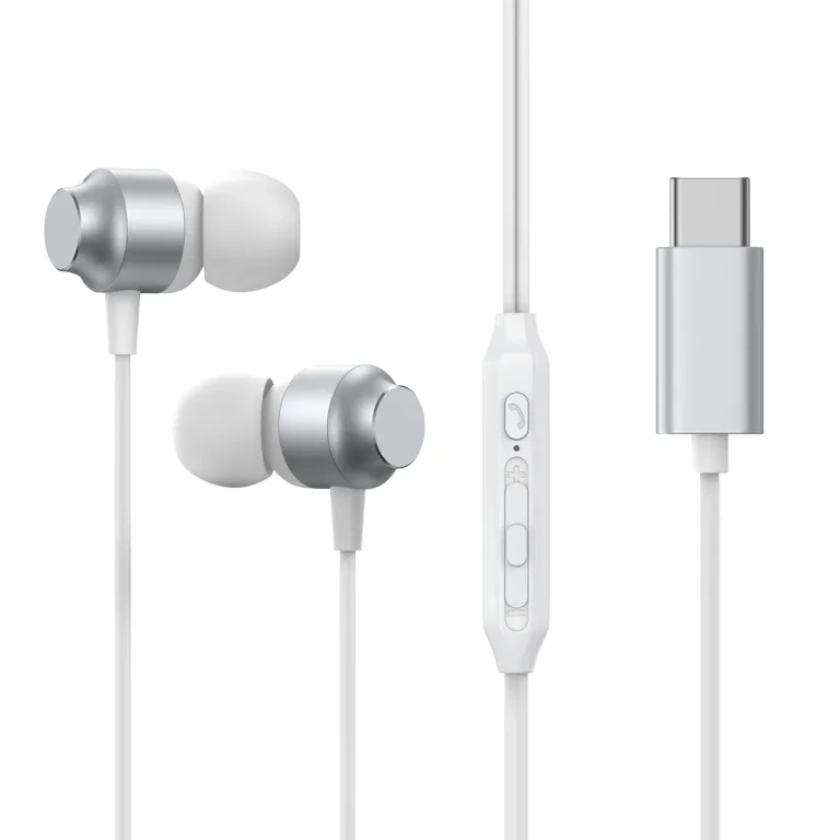 JR-EC06 USB-C fülhallgató, ezüst