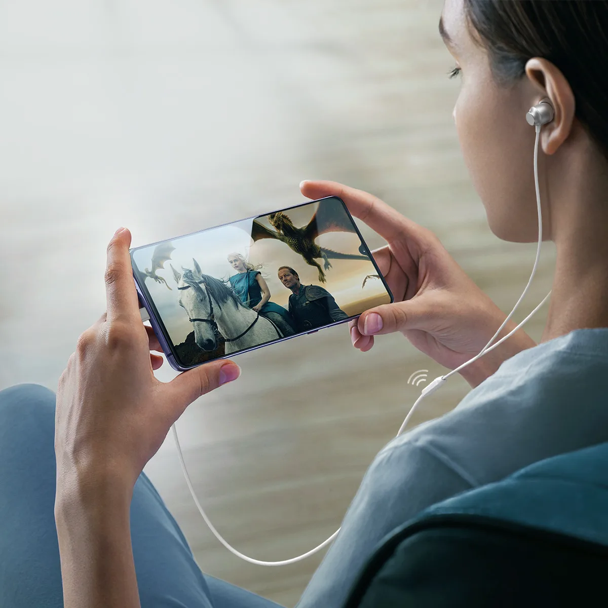 JR-EC06 USB-C In-Ear Headset, Silver 10
