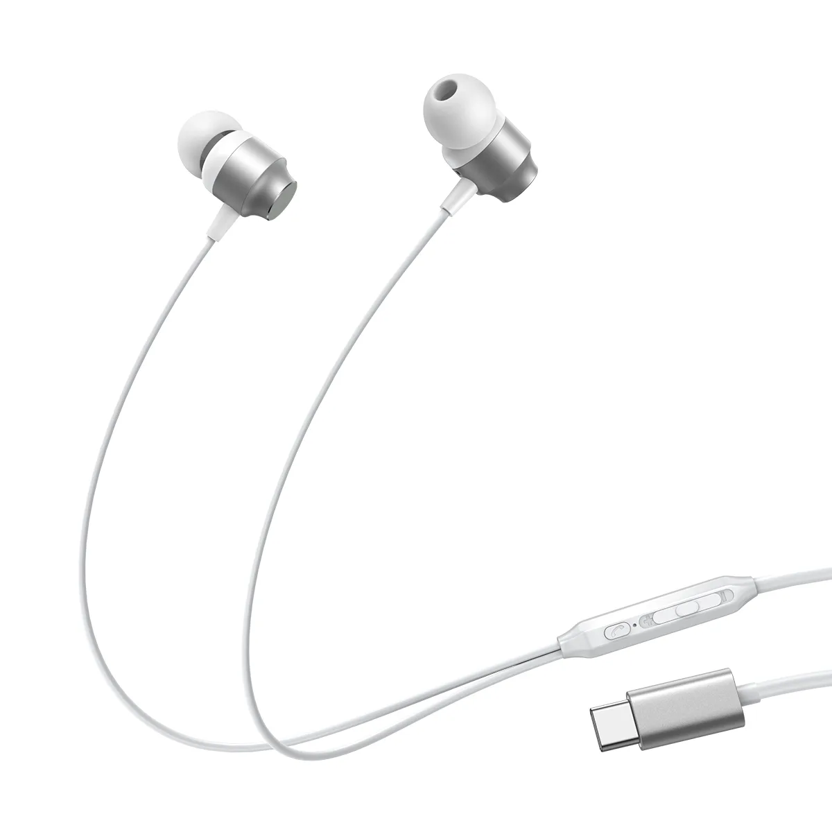 JR-EC06 USB-C In-Ear Headset, Silver 7