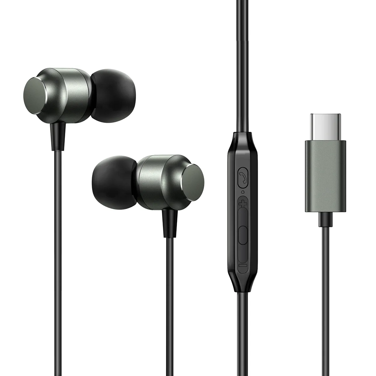 JR-EC06 USB-C fülhallgató, szürke