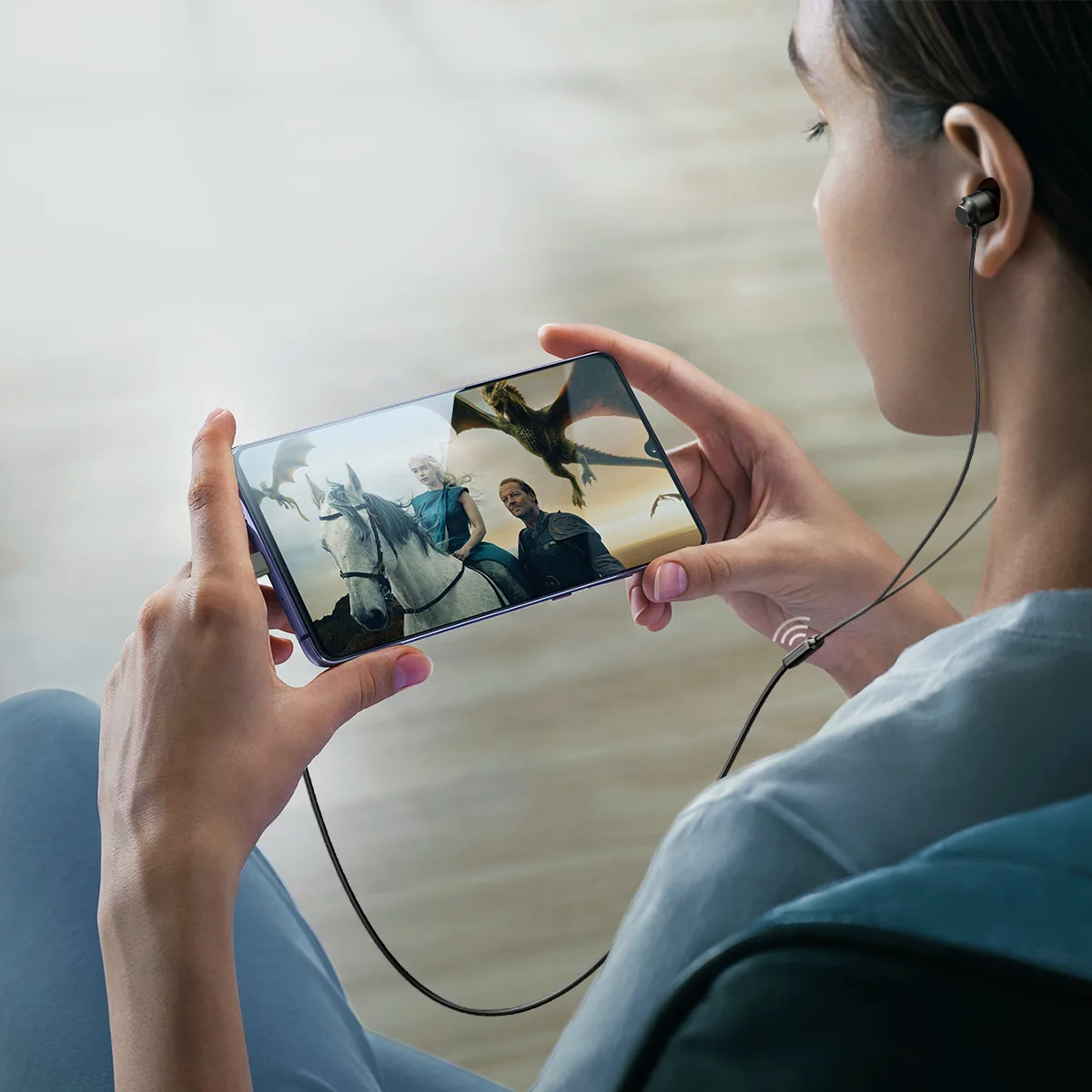 JR-EC06 USB-C In-Ear Headset, Gray 11