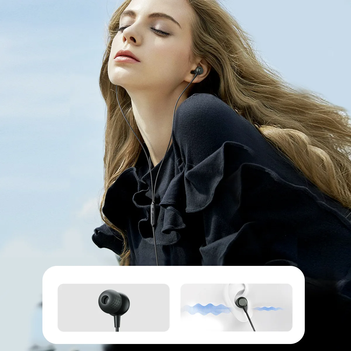 JR-EC06 USB-C In-Ear Headset, Gray 9