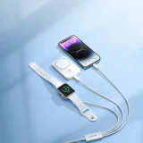 3-in-1-USB-A-Kabel mit induktivem Ladegerät + 1x iPhone Lightning + 1x USB-C, 1,2 m, weiß 8