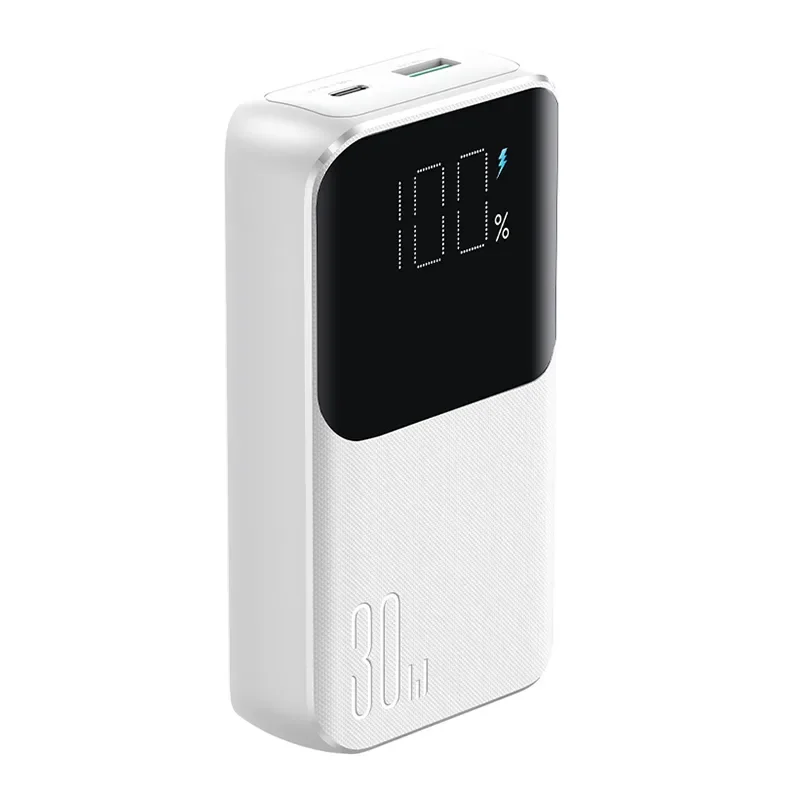 10000mAh mini power bank s ugrađenim kabelima JR-PBC06 30W bijela 10000mAh mini power bank s ugrađenim kabelima JR-PBC06 30W bijela