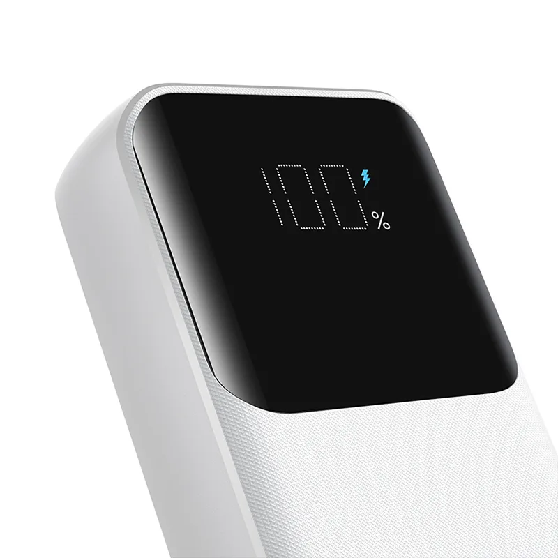 10000 mAh-s mini power bank beépített kábelekkel JR-PBC06 30 W Fehér 2