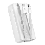 10000mAh mini power bank s ugrađenim kabelima JR-PBC06 30W bijela 3