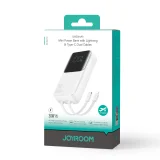 10000mAh mini power bank s ugrađenim kabelima JR-PBC06 30W bijela 5
