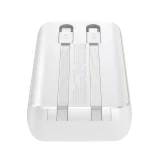 10000mAh mini power bank s ugrađenim kabelima JR-PBC06 30W bijela 6