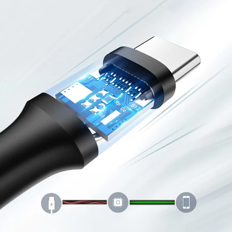 USB 3.0 na USB-C kabel, 3A, 1 m, crni 5