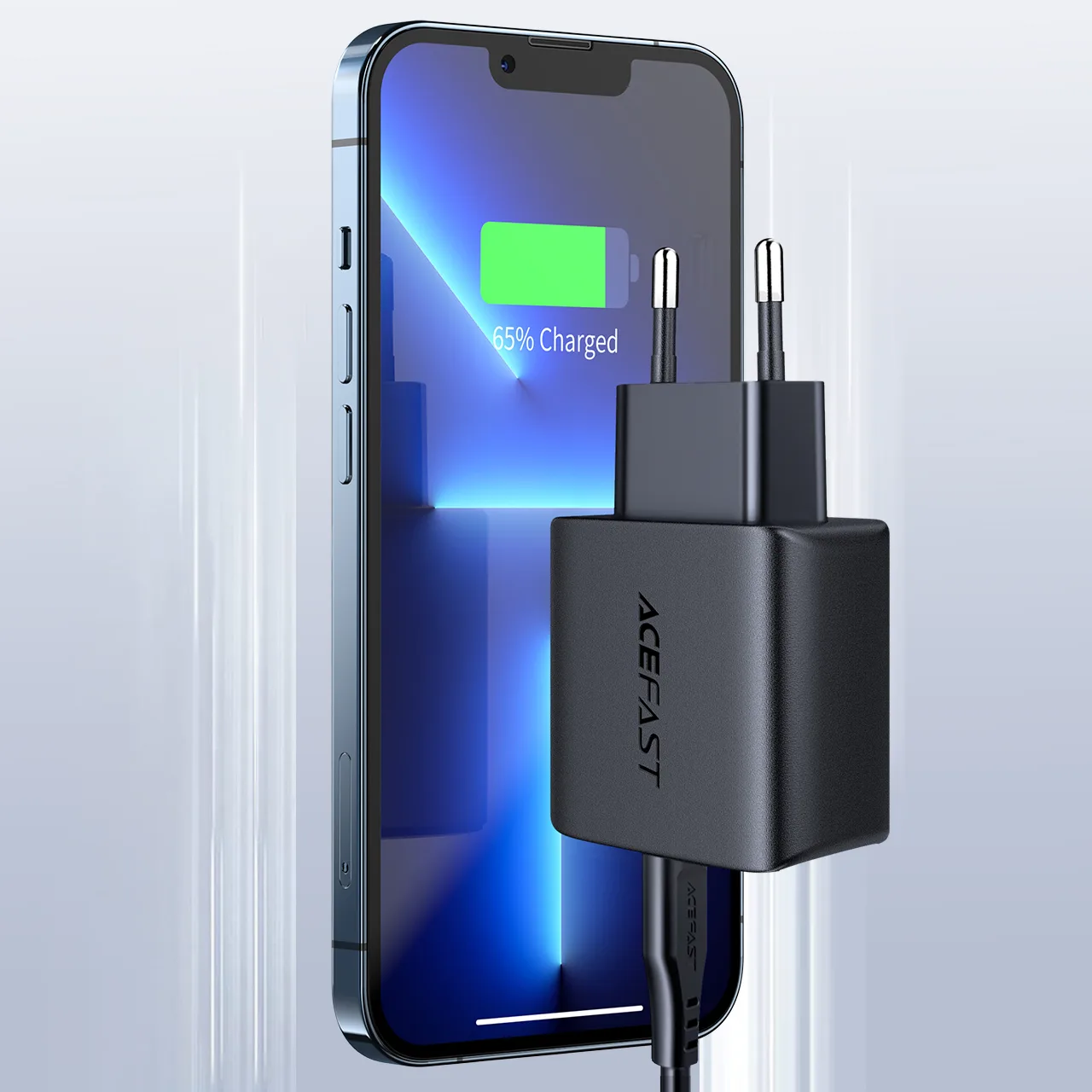 20W USB-C Power Delivery brzi zidni punjač, crni 7