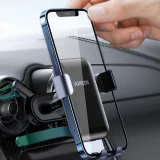 Car Gravity Phone Holder - Round Mesh, Gray 3