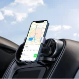 Car Gravity Phone Holder - Round Mesh, Gray 4