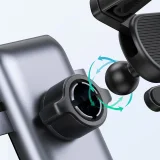 Car Gravity Phone Holder - Round Mesh, Gray 6