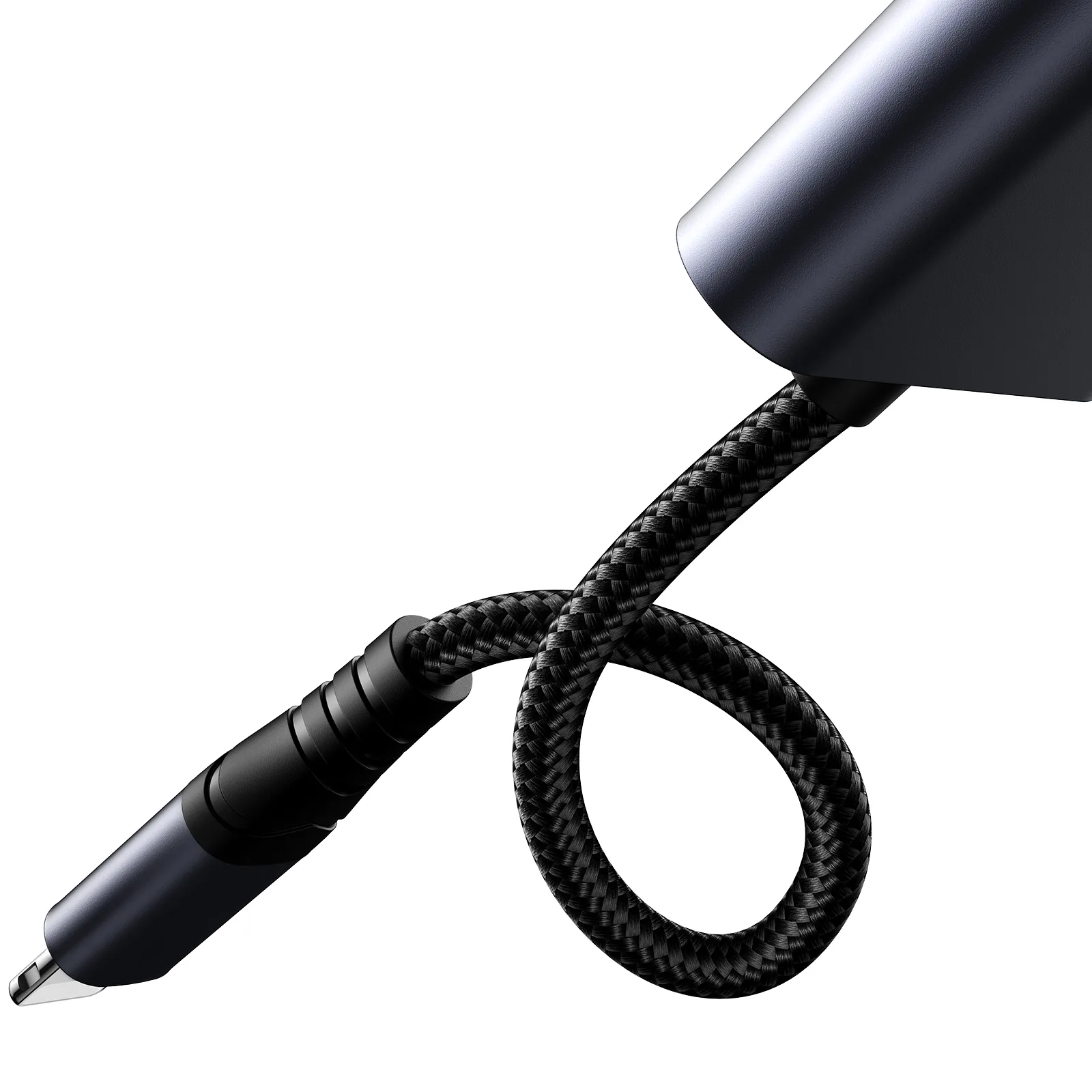 2-u-1 adapter za iPhone: punjač + Lightning na 3,5 mm mini-jack za slušalice, crni 4