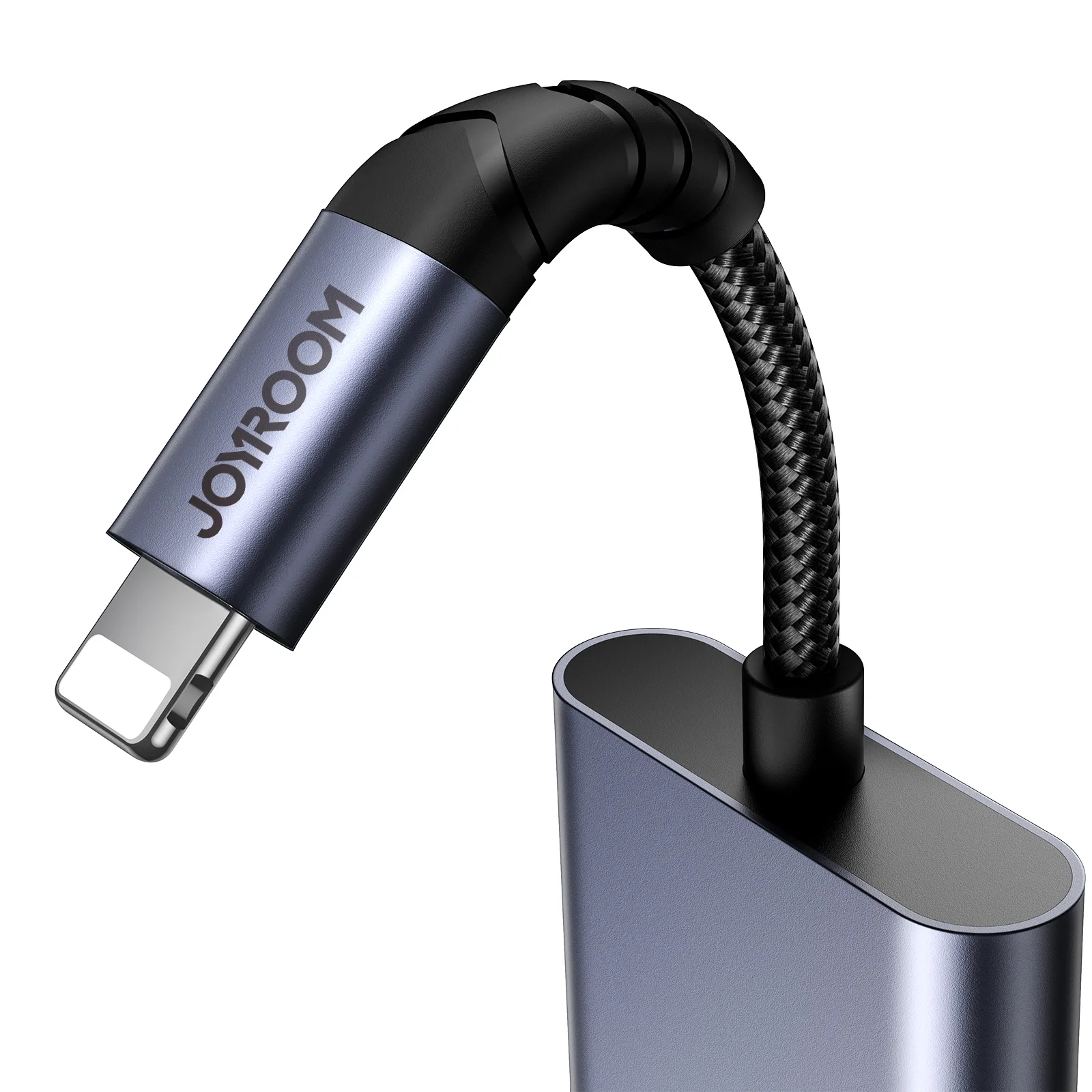 2-u-1 adapter za iPhone: punjač + Lightning na 3,5 mm mini-jack za slušalice, crni 6