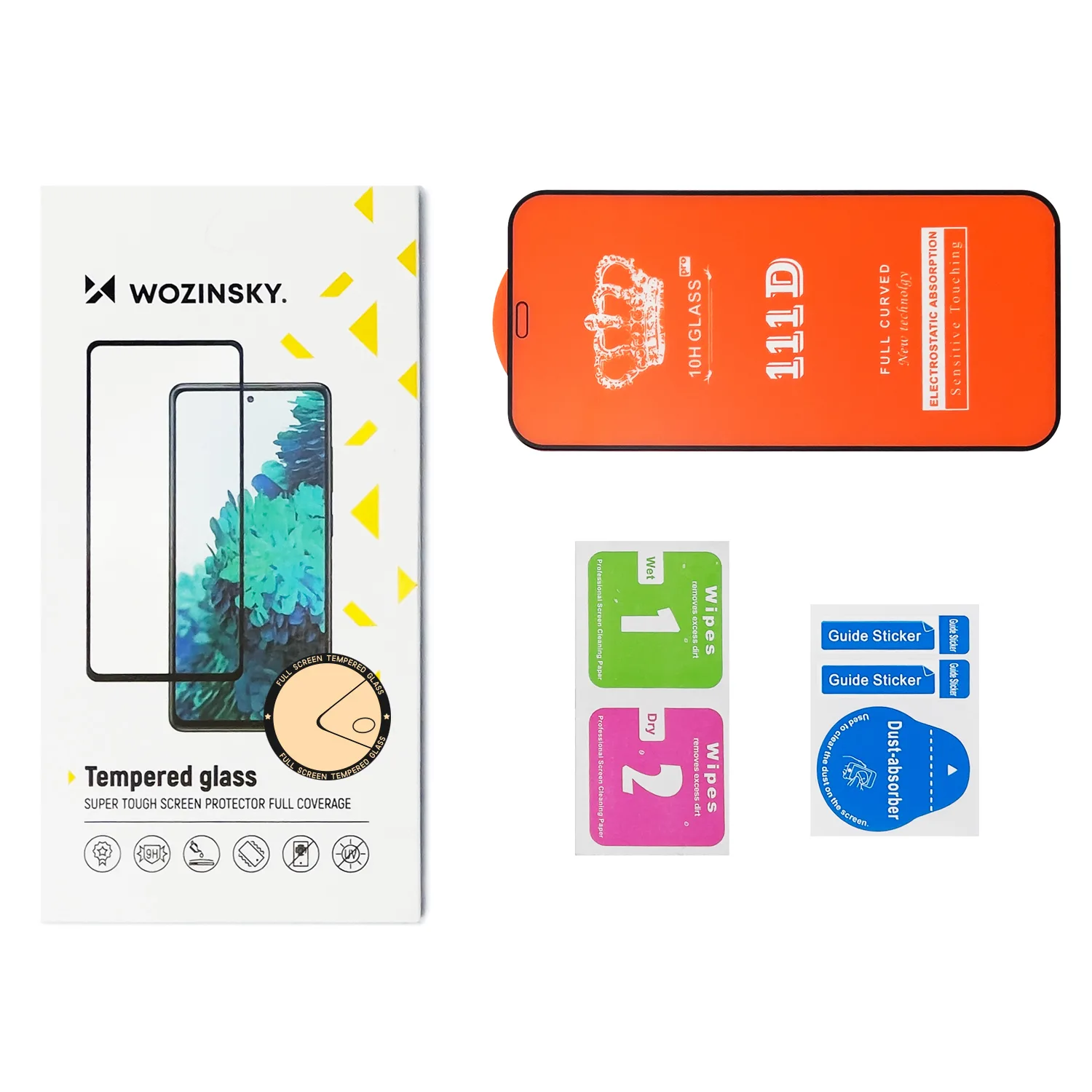 SET OD 2x 9H kaljenih stakala za zaštitu cijelog zaslona za Samsung Galaxy S23+ s crnim okvirom (s punim ljepilom) 5