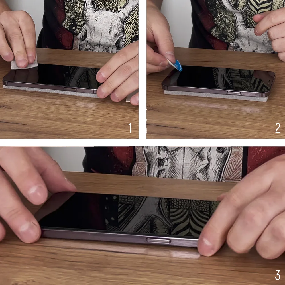 Szkło hartowane 9H na cały ekran Samsung Galaxy S23 z czarną ramką Full Glue 10