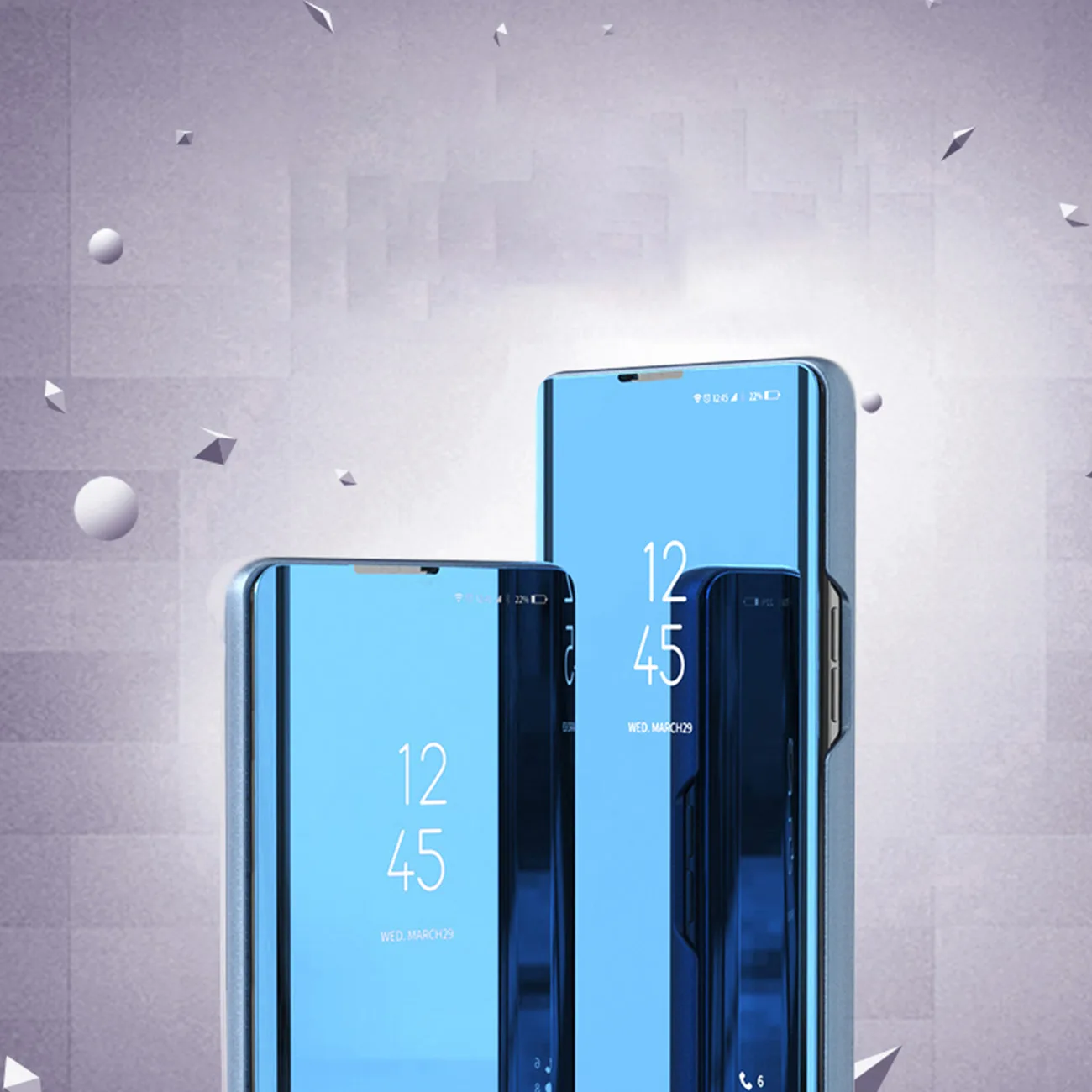 Fényes flip tok Xiaomi Redmi Note 12 Pro / Poco X5 Pro 5G Clear View tok fekete 3