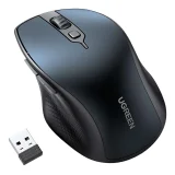 Ergonomski bežični miš za računalo MU101 Bluetooth 2,4 GHz, plavi
