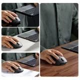 Ergonomski bežični miš za računalo MU101 Bluetooth 2,4 GHz, plavi 5