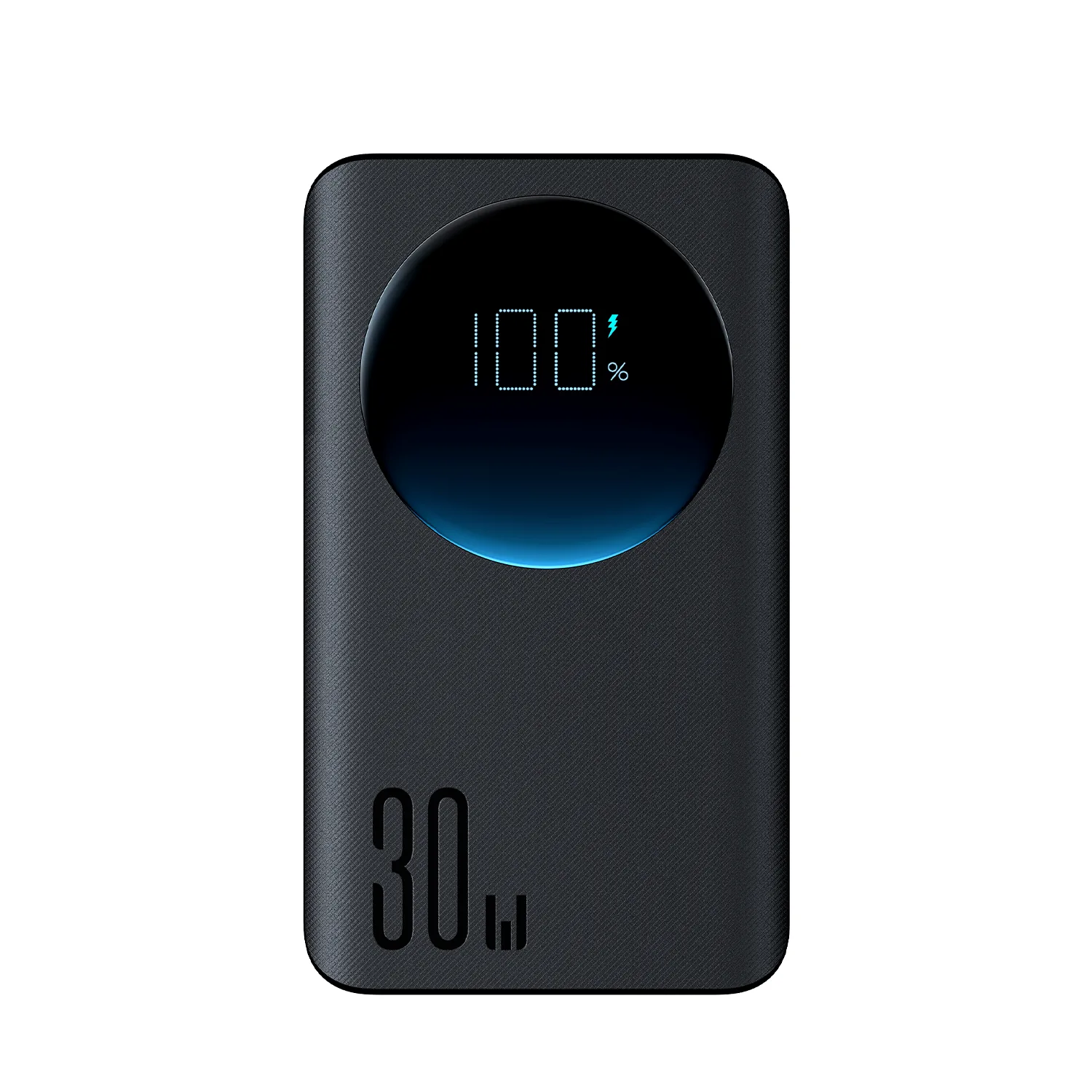 2-in-1-Powerbank 10000 mAh 30 W LED-Taschenlampe USB USB-C Schwarz 10