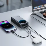 30.000 mAh 65W 3A digitalna power banka USB/USB-C, crna 10