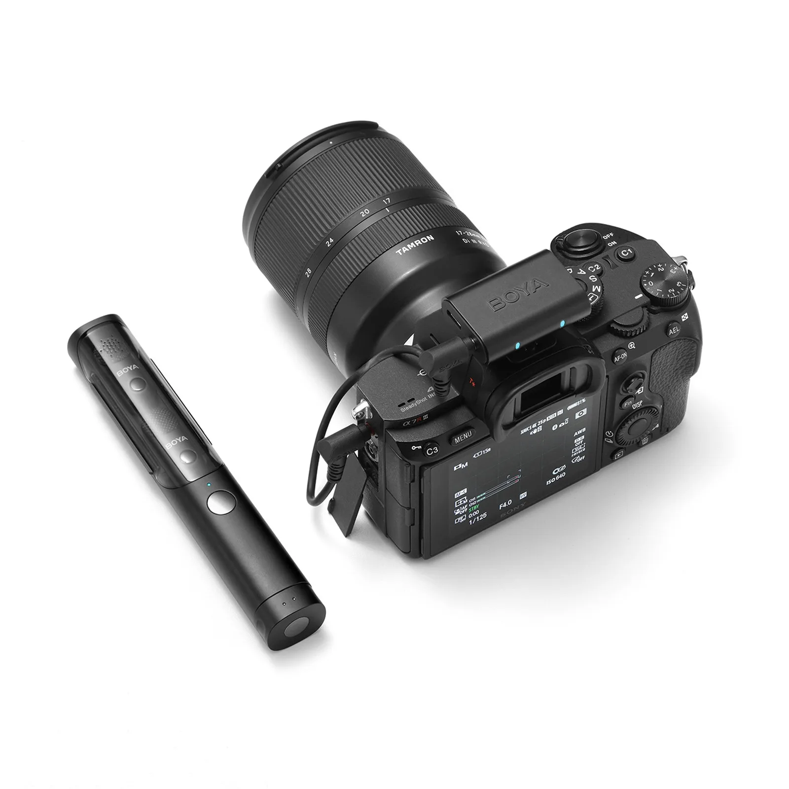 MAGIC-03 4-in-1 2.4GHz USB-C Wireless Microphone Set - Black 8