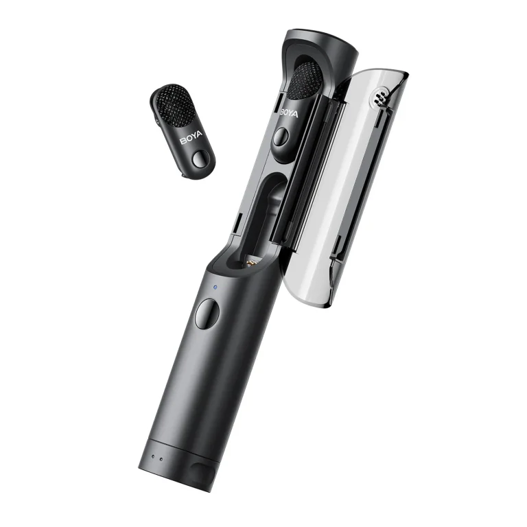 MAGIC-05 4 az 1-ben 2,4 GHz-es USB-C vezeték nélküli mikrofonkészlet – fekete