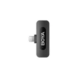 120 dB bezdrôtový klipový mikrofón 2,4 GHz pre iPhone Lightning – čierny 4