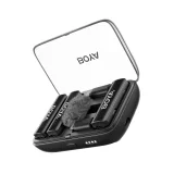 Set bežičnih mikrofona s futrolom od 1000 mAh, 2,4 GHz, USB-C 5