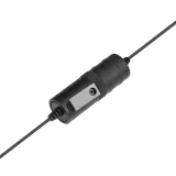 Kabelgebundenes Lavalier-Mikrofon für Smartphones und Kameras, mit 3,5-mm-TRRS-Batterie – schwarz 5