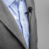 Kabelgebundenes Lavalier-Mikrofon für Smartphones und Kameras, mit 3,5-mm-TRRS-Batterie – schwarz 9