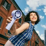 Mini portable fan 4000mAh USB-C - blue 4