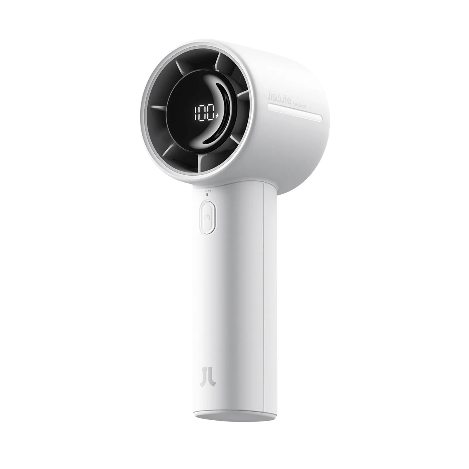 Mini hordozható ventilátor 5000mAh LED - szürke