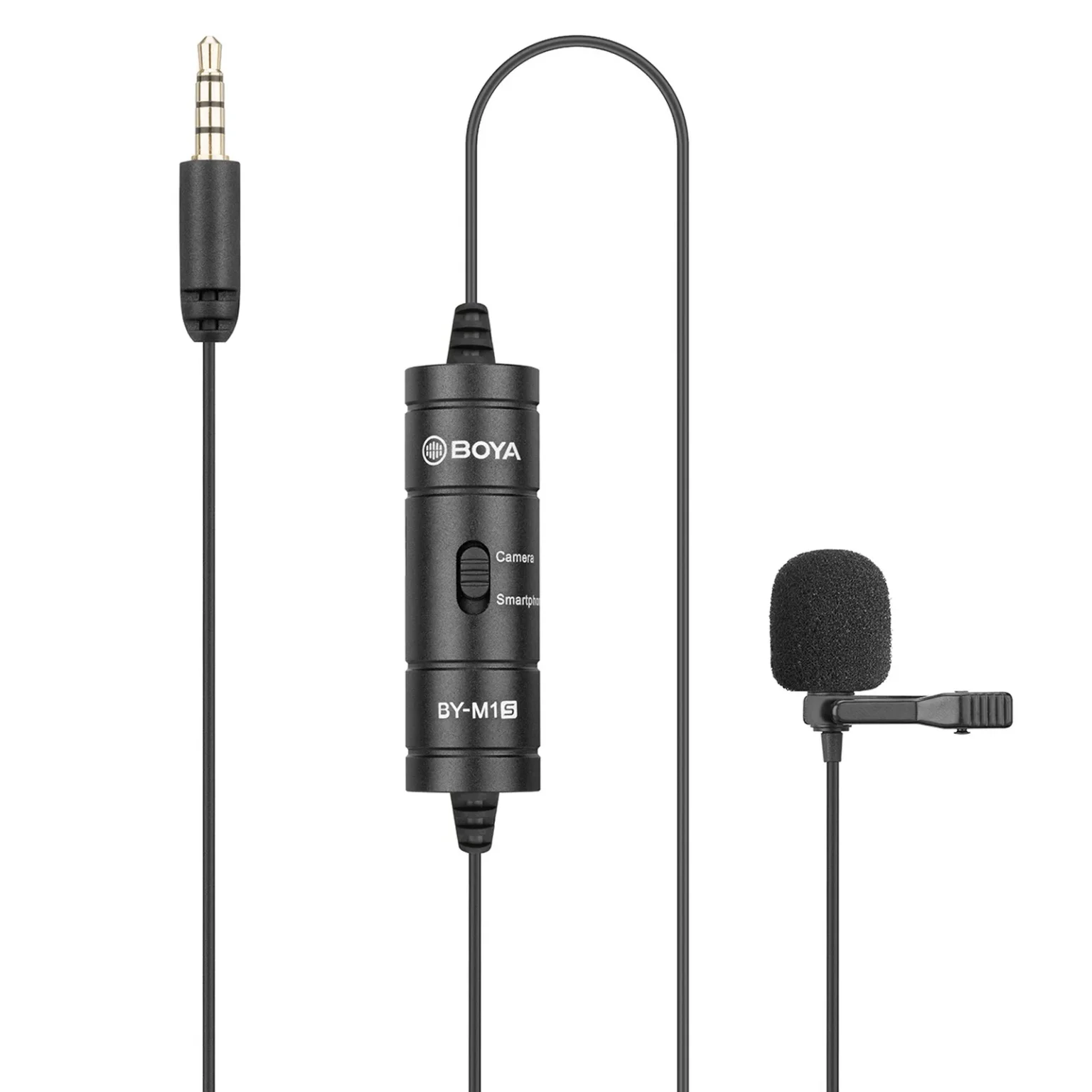 Žičani lavalier mikrofon za pametne telefone i kamere, 3,5 mm TRRS - crni Žičani lavalier mikrofon za pametne telefone i kamere, 3,5 mm TRRS - crni