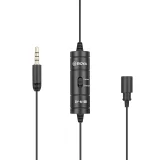 Žičani lavalier mikrofon za pametne telefone i kamere, 3,5 mm TRRS - crni 2