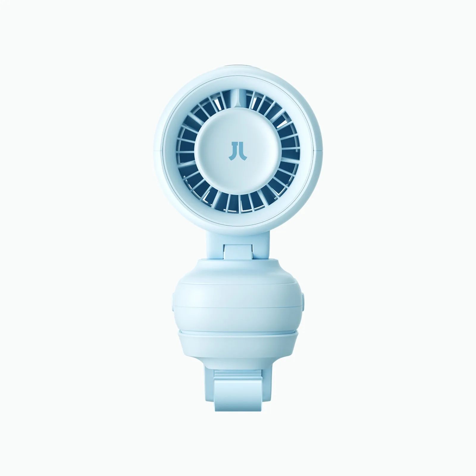 Mini stroller fan with metal clip, 5000mAh - blue 2
