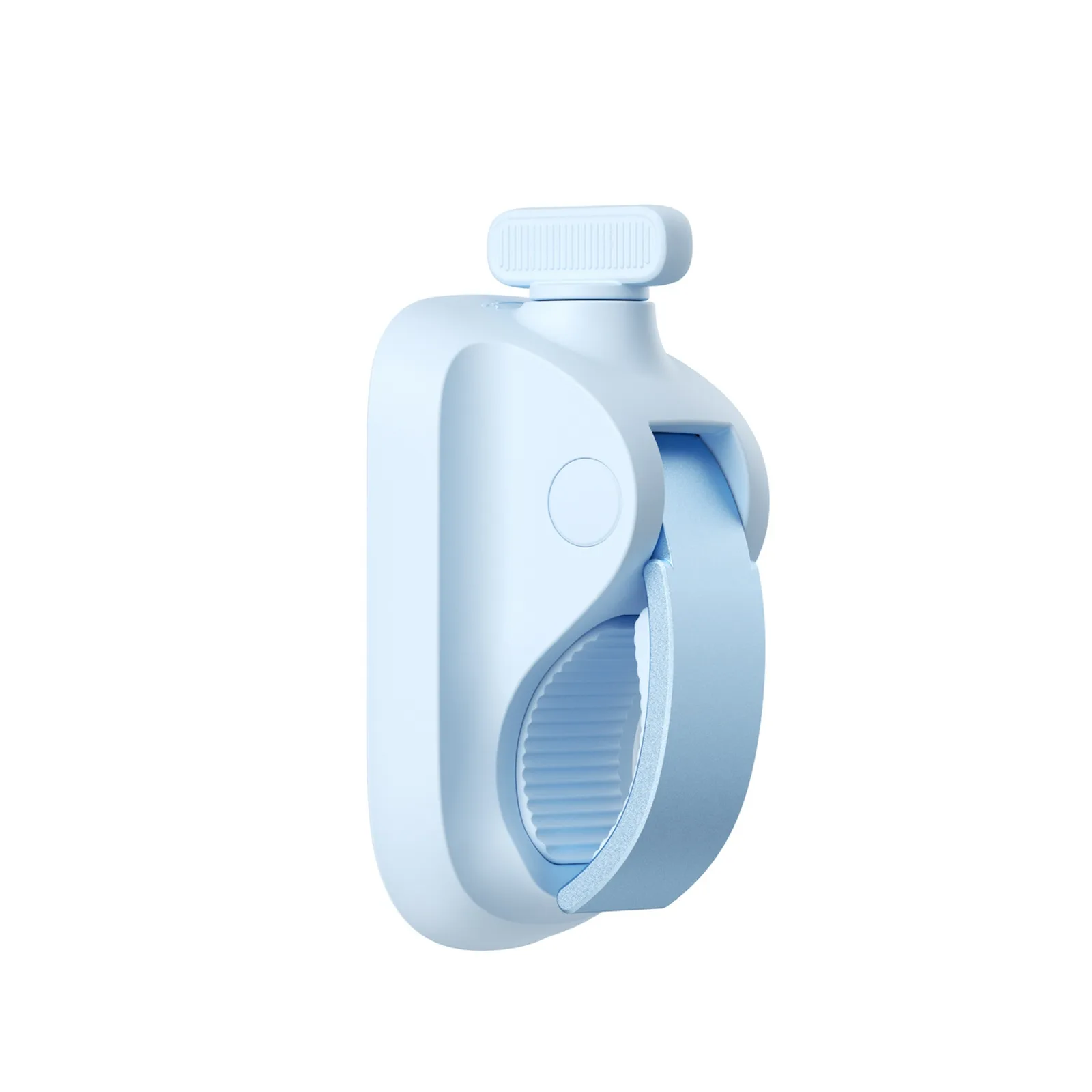 Mini stroller fan with metal clip, 5000mAh - blue 3