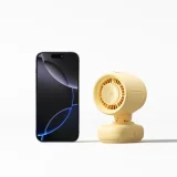 Mini babakocsi-töltő fém kapcsokkal, 5000 mAh – sárga 5